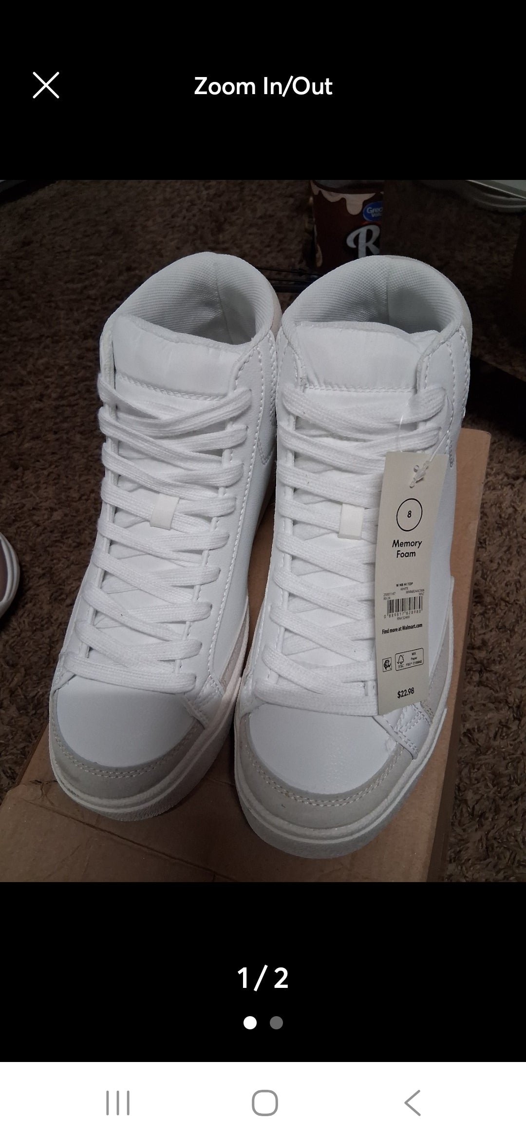 Ladies size 8 high tops New