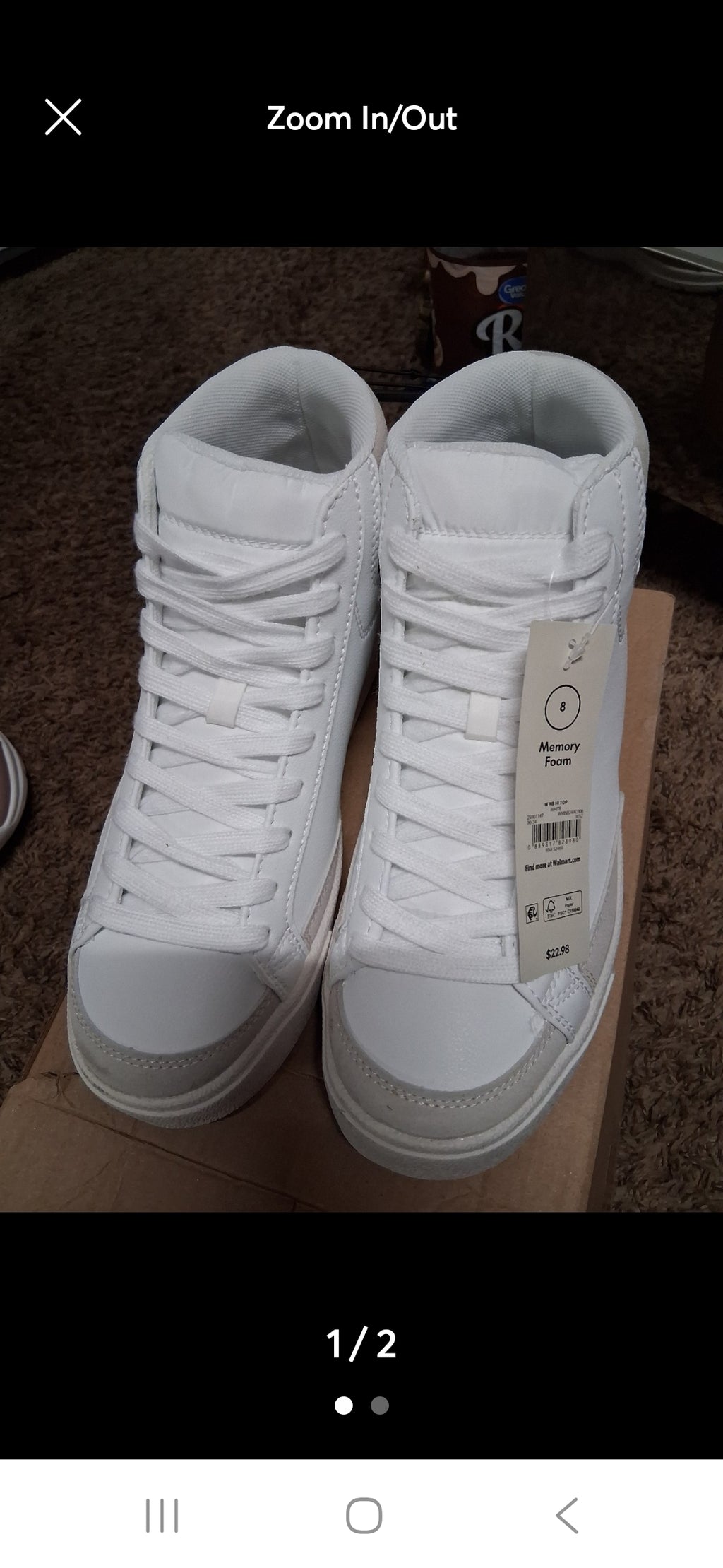 Ladies size 8 high tops New