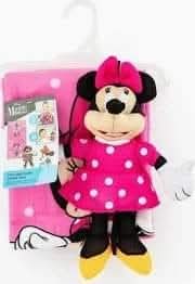 Minnie mouse pool or bath towel and doll scrubby